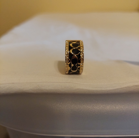 Coach Black and Gold Ring - Picture 3 of 5